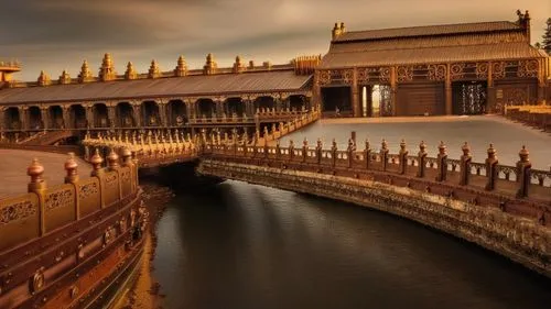 forbidden palace,golden temple,hall of supreme harmony,asian architecture,city moat,chinese architecture,alcazar of seville,water palace,seville,the royal palace,city palace,doge's palace,grand master