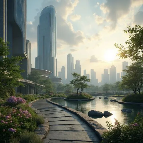 futuristic landscape,ecotopia,cryengine,streamwood,arcology,delamar,crytek,terraformed,songdo,harbour city,coruscant,cardassia,theed,heartlands,kaidan,terraforming,environments,calydonian,imperial shores,dubay,Photography,General,Realistic