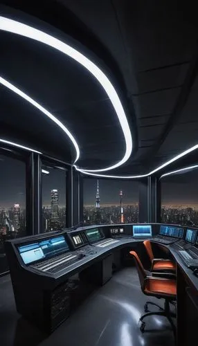 spaceship interior,modern office,ufo interior,computer room,futuristic architecture,boardroom,futuristic landscape,conference room,futuristic art museum,cybercity,penthouses,lexcorp,sky apartment,sky space concept,oscorp,helipad,board room,game room,control desk,megacorporation,Illustration,Realistic Fantasy,Realistic Fantasy 17