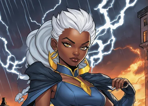 storm,rosa ' amber cover,lightning bolt,goddess of justice,maria bayo,stormy,samara,sorceress,x-men,nova,lightning,tiana,symetra,thunderstorm mood,x men,thunderhead,monsoon banner,lightning storm,power icon,xmen,Illustration,Paper based,Paper Based 14