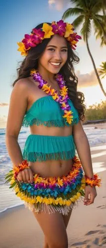 hula,polynesian girl,luau,moana,lei,aloha,polynesian,hawaiian,candy island girl,mai tai,tahiti,beach background,bora-bora,farofa,lei flowers,blue hawaii,hispanic,mahé,polynesia,south pacific,Conceptual Art,Fantasy,Fantasy 18