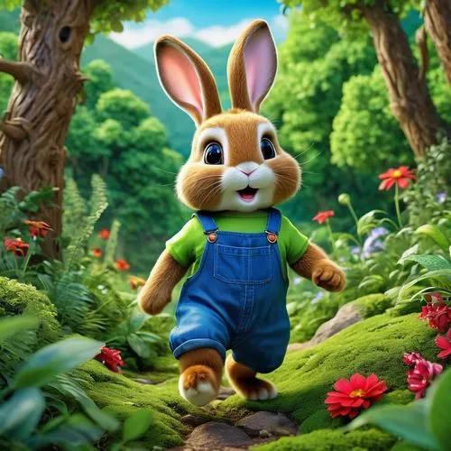 peter rabbit,cartoon rabbit,cartoon bunny,jack rabbit,lapine,hoppity,bunni,hopps,babbit,sylbert,bunzel,rabbet,filbert,rabbo,colbun,rabbids,rebbit,brown rabbit,children's background,cute cartoon character,Photography,General,Realistic