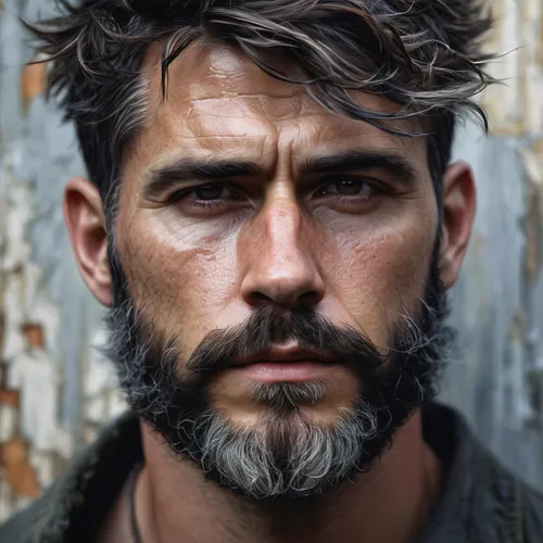 man portraits,east-european shepherd,rugged,lincoln blackwood,pomade,beard,middle eastern monk,drover,bearded,rio serrano,male model,male elf,poseidon god face,poseidon,bodhi,uomo vitruviano,shia,cape dutch,pompadour,lucus burns,Conceptual Art,Oil color,Oil Color 05