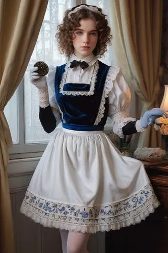 female doll,doll dress,victorian lady,victorian style,vintage doll,dress doll,doll looking in mirror,maid,victorian fashion,doll paola reina,painter doll,overskirt,victorian,dollhouse accessory,folk costume,doll's house,cloth doll,girl in a historic way,alice,porcelain dolls,Art,Artistic Painting,Artistic Painting 48