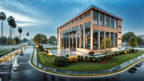 3d rendering,modern house,landscaped,modern architecture,cube house,luxury property,Photography,General,Realistic