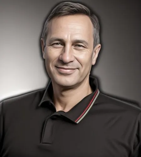 this is an image of a smiling man with gray hair,stoichkov,krzyzewski,gruevski,carbonneau,kristensen,nikonov,Common,Common,Natural