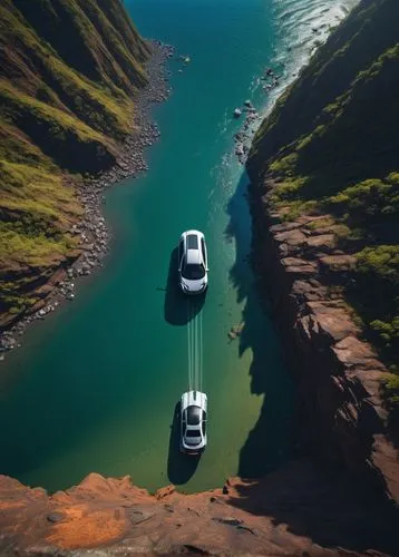 canyons,car wallpapers,aniakchak,skogafoss,canyoneering,reflection of the surface of the water,floating over lake,sani pass,reflection in water,eastern iceland,reflections in water,iceland,the descent to the lake,volvo,changbai,reflexed,canyon,torngat,fjord,lake powell,Illustration,Realistic Fantasy,Realistic Fantasy 18