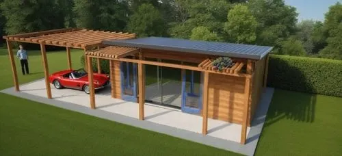 дикий виноград,folding roof,grass roof,3d rendering,pop up gazebo,dog house frame,eco-construction,prefabricated buildings,flat roof,pergola,gazebo,pool house,turf roof,garage,frame house,chicken coop