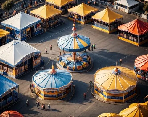 carnival tent,oktoberfest background,circus tent,annual fair,fairground,oktoberfest,circus,carousel,tents,santa monica pier,big top,parasols,oktoberfest celebrations,stalls,funfair,carnival,cirque,large tent,tilt shift,aerial view umbrella