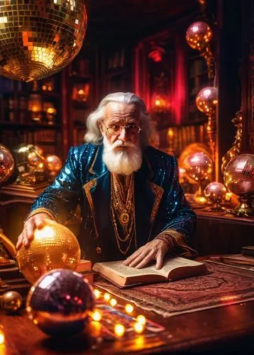 santa claus,crystal ball-photography,christmas santa,christmas globe,santa,magic book,father christmas,leonardo da vinci,christmas scene,ball fortune tellers,christmas carol,kris kringle,the wizard,fantasy picture,wizard,crystal ball,digital compositing,st claus,christmasbackground,watchmaker,Illustration,Realistic Fantasy,Realistic Fantasy 38