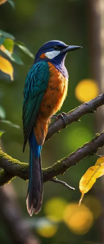 blue-capped motmot,bird painting,kingfisher,alcedo atthis,common kingfisher,rufous,colorful birds,bird illustration,european bee eater,tickell's blue flycatcher,varied thrush,broadbill,beautiful bird,an ornamental bird,bee eater,nature bird,bird drawing,ornamental bird,stork billed kingfisher,jacamar,Conceptual Art,Daily,Daily 07