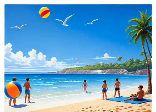 people on beach,beach landscape,coconuts on the beach,umbrella beach,paradise beach,coconut trees,summer beach umbrellas,dream beach,castaway beach,beach ball,tropical beach,martinique,mountain beach,coconut tree,coconut palms,waikiki beach,sunrise beach,caribbean beach,beach background,summer icons,Conceptual Art,Sci-Fi,Sci-Fi 15