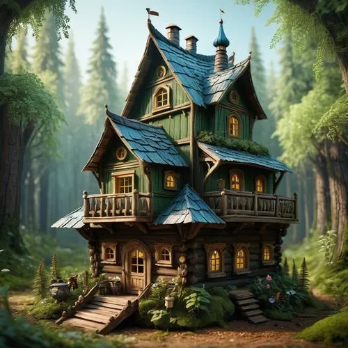 house in the forest,little house,forest house,fairy house,witch's house,miniature house,small house,wooden house,small cabin,log cabin,summer cottage,cottage,tree house,lonely house,crispy house,house in mountains,treehouse,log home,house in the mountains,treehouses,Conceptual Art,Fantasy,Fantasy 11