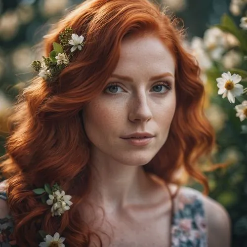 demelza,beautiful girl with flowers,irisa,fleur,seelie,girl in flowers,redheads,lysa,red head,ginger rodgers,flo,floral,redhair,rousse,yelizaveta,flora,romantic portrait,liesl,elizaveta,ginger blossom,Photography,General,Cinematic