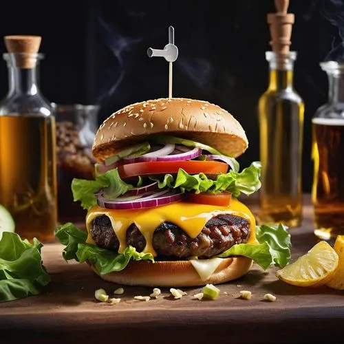 cheeseburger,presburger,hamburger set,food photography,hamburger,burgermeister,Photography,General,Realistic