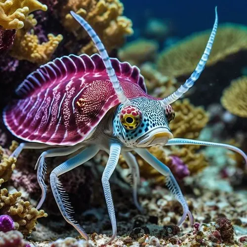 cnidarian,sea animal,cephalopod,banggai,marine animal,pink octopus,sea life underwater,zebraspinne,deep sea nautilus,octopus,octopus tentacles,flabellina,coral guardian,nautilus,pterois,cephalopods,marine life,kermadec,sea creatures,micromollusk,Photography,General,Realistic