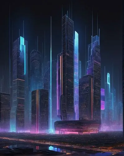 cybercity,futuristic landscape,cyberport,cybertown,monoliths,cityscape,metropolis,cyberia,areopolis,cyberworld,skyscrapers,futuristic,dystopian,urban towers,ordos,futuristic architecture,arcology,synth,ctbuh,urbis,Illustration,Abstract Fantasy,Abstract Fantasy 08