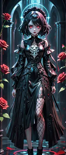 masquerade,crow queen,black rose,gothic fashion,gothic woman,goth woman,medusa gorgon,medusa,maiden anemone,gothic style,anemone,gothic,water rose,rusalka,mezzelune,vampire lady,lady of the night,goth,rosa 'the fairy,seerose,Anime,Anime,General