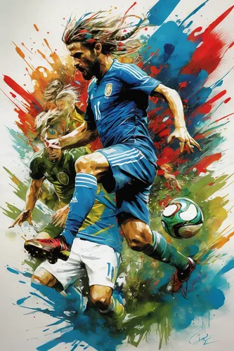 hazard,pallone,footballer,world cup,soccer player,european football championship,women's football,soccer kick,oil painting on canvas,italian painter,art painting,soccer,art paint,terry,brazil,handball player,soccer ball,football player,pato,paint stoke,Illustration,Paper based,Paper Based 13