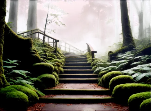 the mystical path,forest path,winding steps,the path,aaa,hiking path,wooden path,pathway,fantasy picture,stone stairway,elven forest,aa,photomanipulation,path,forest of dreams,green forest,tree top path,forest background,stairway to heaven,greenforest,Conceptual Art,Sci-Fi,Sci-Fi 23