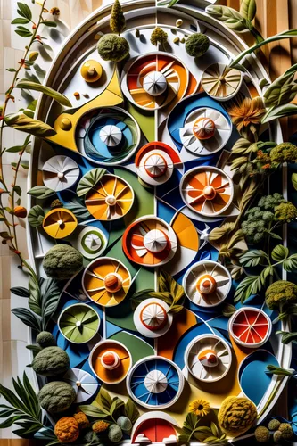 sushi art,sushi plate,coffee wheel,dharma wheel,vintage dishes,plate shelf,decorative plate,tibetan bowls,cheese wheel,tibetan bowl,astronomical clock,peacock eye,vatican museum,glass painting,circular puzzle,kinetic art,abstract eye,decorative art,pacifier tree,sushi japan