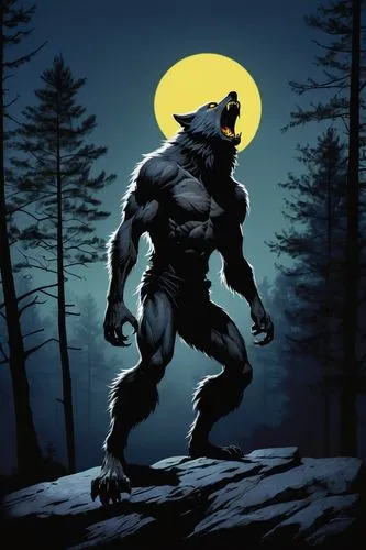 wolfman,werewolf,werewolves,wolverine,silverback,man silhouette,howling wolf,canis panther,game illustration,minotaur,silhouette art,king kong,silhouette of man,grimm reaper,brute,black shepherd,cane corso,wolf hunting,greyskull,black warrior,Art,Artistic Painting,Artistic Painting 22