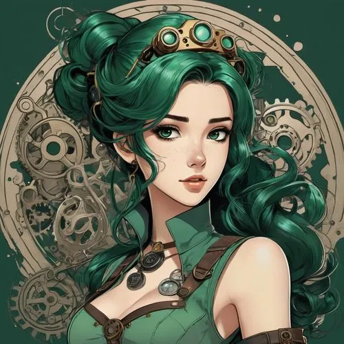 medusa,medusa gorgon,emerald,malachite,marina,steampunk,zodiac sign libra,menta,zodiac sign gemini,jade,gorgon,celtic queen,ying,transistor,steampunk gears,zodiac sign leo,the enchantress,vanessa (butterfly),caerula,dryad,Conceptual Art,Fantasy,Fantasy 25