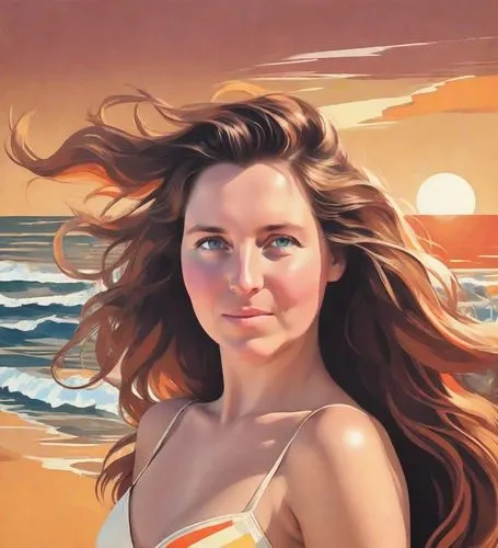 heatherley,oil painting,margairaz,girl on the dune,jasinski,struzan,Digital Art,Poster