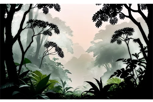 rainforest,tropical forest,rainforests,jungles,rain forest,jungle,jungly,tropical jungle,philodendrons,jungled,swampy landscape,forests,neotropical,gondwanaland,palm forest,tropical greens,endor,tropics,the forests,palms,Unique,Paper Cuts,Paper Cuts 05