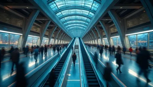 moving walkway,maglev,escalators,escalator,skywalk,skywalks,the dubai mall entrance,sky train,airtrain,guideways,skytrain,kci,skybridge,ord,departures,skyways,yvr,termini,abdali,aeroport,Photography,General,Realistic