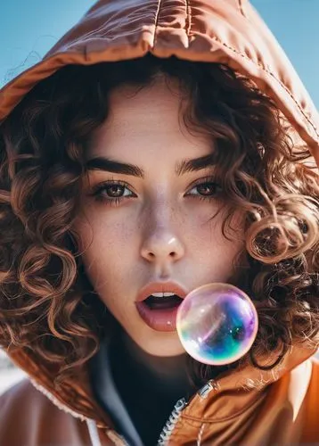 girl with speech bubble,bubble,bubble blower,crystal ball-photography,soap bubble,talk bubble,Photography,Documentary Photography,Documentary Photography 23