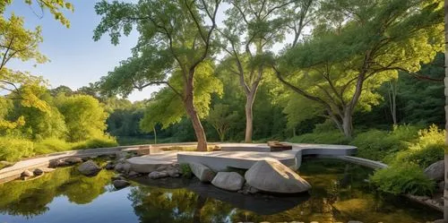 The photograph takes center stage, showcasing a quaint and minimalist design. The frame is a serene representation of a large, rectangular block in the shape of a pillar, surrounded by vibrant stonewo