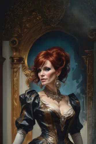 victorian lady,fantasy portrait,gothic portrait,transistor,sorceress,steampunk,fantasy art,venetia,painted lady,the carnival of venice,lady of the night,celtic queen,gothic woman,imperial coat,victori