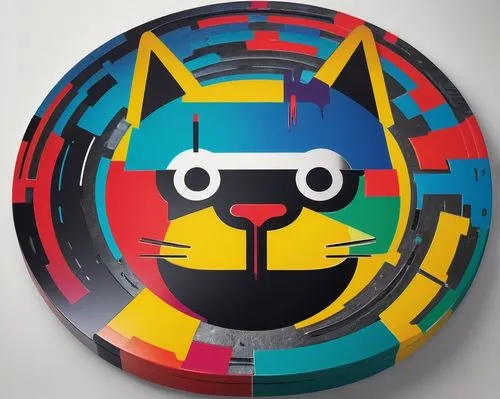 disc dog,tiktok icon,cat vector,vector graphic,remo ux drum head,effect pop art,vector art,lab mouse icon,cool pop art,frisbee,pop art style,wall clock,decorative plate,hubcap,vector ball,dogecoin,hub cap,pop art background,poker chip,vector illustration,Art,Artistic Painting,Artistic Painting 51