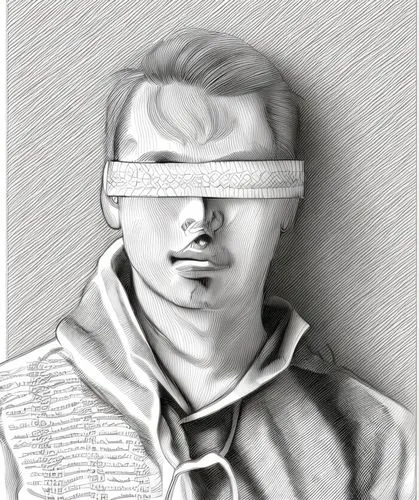 blindfold,blindfolded,blind folded,blind,see no evil,3d,bird box,ventilation mask,breathing mask,medical mask,3d man,pollution mask,light mask,cyclops,third eye,magnifier,virtual identity,cover your face with your hands,pencil and paper,graphite,Design Sketch,Design Sketch,Character Sketch