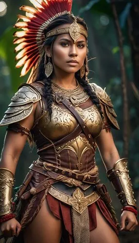 amazona,female warrior,warrior woman,isabela,ashoka,amihan,marquesan,huaylas,gandhari,hippolyta,neferneferuaten,ixchel,akasha,kuitca,apayao,taniela,amazonica,amerindian,maliana,polynesian girl,Conceptual Art,Fantasy,Fantasy 27