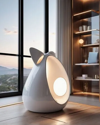 energy-saving lamp,humidifier,pelecypods,smart home,eero,humidifiers,orby,aircell,bedside lamp,smart house,smartsuite,table lamp,electrohome,oil diffuser,oticon,industrial design,space capsule,foscarini,disney baymax,modern room,Unique,3D,3D Character