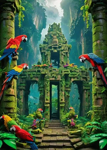 bird kingdom,tropical birds,bird bird kingdom,colorful birds,macaws of south america,parrots,tropical bird climber,quetzals,macaws,gondwanaland,quetzales,rare parrots,guacamaya,tropical animals,tropical jungle,macaws blue gold,pajaros,tropical fish,quetzal,aquarium,Conceptual Art,Oil color,Oil Color 23