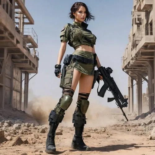 bulletgirl,kuribayashi,girl with gun,motoko,mgo,lara,girl with a gun,soldado,postapocalyptic,kojima,commando,warfighter,shirokov,sgt,mgs,bsaa,femforce,combatant,post apocalyptic,rifle,Conceptual Art,Sci-Fi,Sci-Fi 24