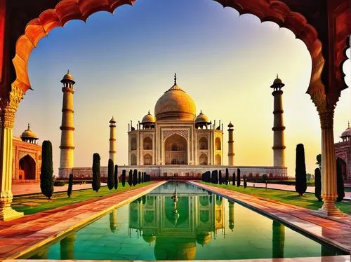 taj mahal sunset,tajmahal,shahjahan,agra,india,taj mahal india,inde,shahi mosque,indien,taj,indienne,indias,bikaner,dehli,taj machal,indiamen,new delhi,benares,maharajah,delhi,Conceptual Art,Sci-Fi,Sci-Fi 19