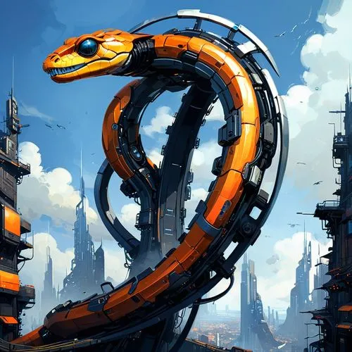 keelback,krait,caecilian,serpiente,cosmosoma,spiralfrog,cobra,skink,moray,tiger turtle,constrictor,garrison,emperor snake,serpentis,vipera,stemwinder,slithery,sidewinder,splendor skink,knake,Conceptual Art,Sci-Fi,Sci-Fi 01