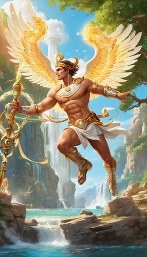 poseidon,greek mythology,perseus,guardian angel,the archangel,greek gods figures,archangel,griffin,gryphon,mythological,poseidon god face,messenger of the gods,greek myth,zeus,hercules,uriel,valhalla,greek god,pegasus,garuda,Illustration,Japanese style,Japanese Style 19