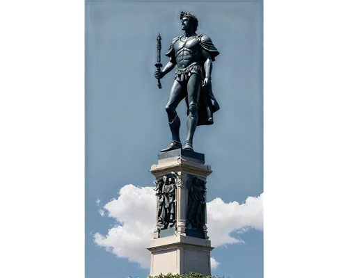 Independence monument, Dominican Republic, historic landmark, bronze statue, Juan Pablo Duarte, Francisco del Rosario Sánchez, Matías Ramón Mella, patriotic heroes, ornate details, stone pedestal, clo