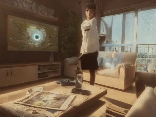 sky apartment,apartment,spy visual,morning light,first person,an apartment,modern room,high rise,virtual world,penthouse apartment,hotel man,room creator,highrise,livingroom,daylight,standing man,virtual,atmosphere,b3d,spy-glass,Game&Anime,Pixar 3D,Pixar 3D