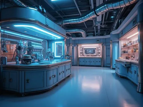 laboratorium,chemical laboratory,laboratory,laboratories,spaceship interior,operating room,laboratory information,biolab,radiopharmaceutical,cleanrooms,cleanroom,scitech,lab,biotechnologists,spacelab,lifesciences,science fiction,neurosurgery,sci - fi,research station,Photography,General,Realistic