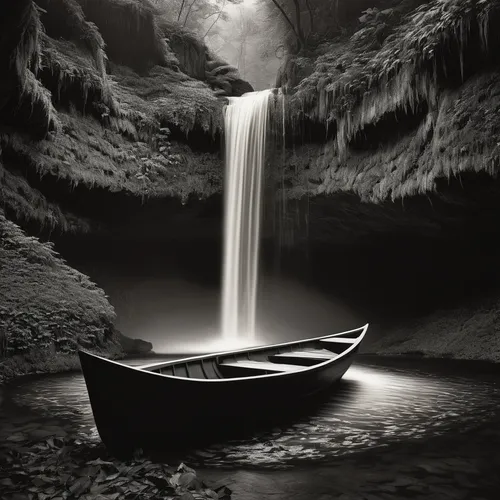 boat landscape,cave on the water,canoeing,canoe,canoes,monochrome photography,row boat,rowing boat,water boat,dug out canoe,rowing-boat,long-tail boat,wooden boat,row-boat,rowboat,paddling,dugout canoe,paddle boat,fishing float,abandoned boat,Art,Artistic Painting,Artistic Painting 21