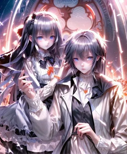 angel and devil,christmas angels,silver wedding,angels of the apocalypse,violet family,angel’s tear,lily family,walpurgis night,cg artwork,starry sky,yuki nagato sos brigade,angels,celestial event,uruburu,mother and father,background image,duet,lechona,wedding couple,the three magi