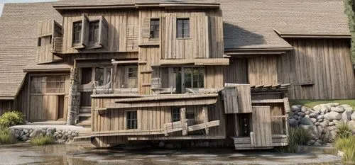 watermill,water mill,stilt houses,stilt house,escher village,wodan,wooden construction,cube stilt houses,popeye village,watermills,crooked house,wooden house,waterwheels,model house,mud village,timber house,house with lake,crane houses,wooden houses,polyneices,Common,Common,Natural