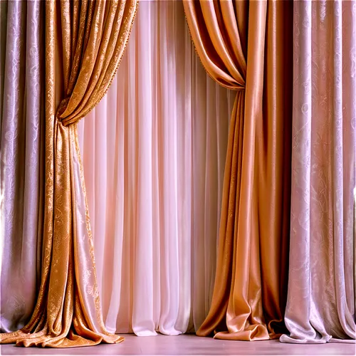 Curtain, delicate folds, soft texture, white or beige color, gold or silver embroidery, floor-to-ceiling, luxurious, velvet or silk material, gentle draping, 3/4 composition, warm lighting, soft focus