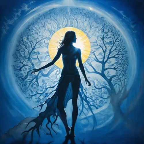 blue enchantress,cortana,samuil,sorceror,fae,silmarils,sorceress,woman silhouette,elenore,melian,beltane,hecate,kahlan,mirror of souls,sundancer,witchblade,moonsorrow,dryad,ignagni,dryads,Unique,Design,Blueprint